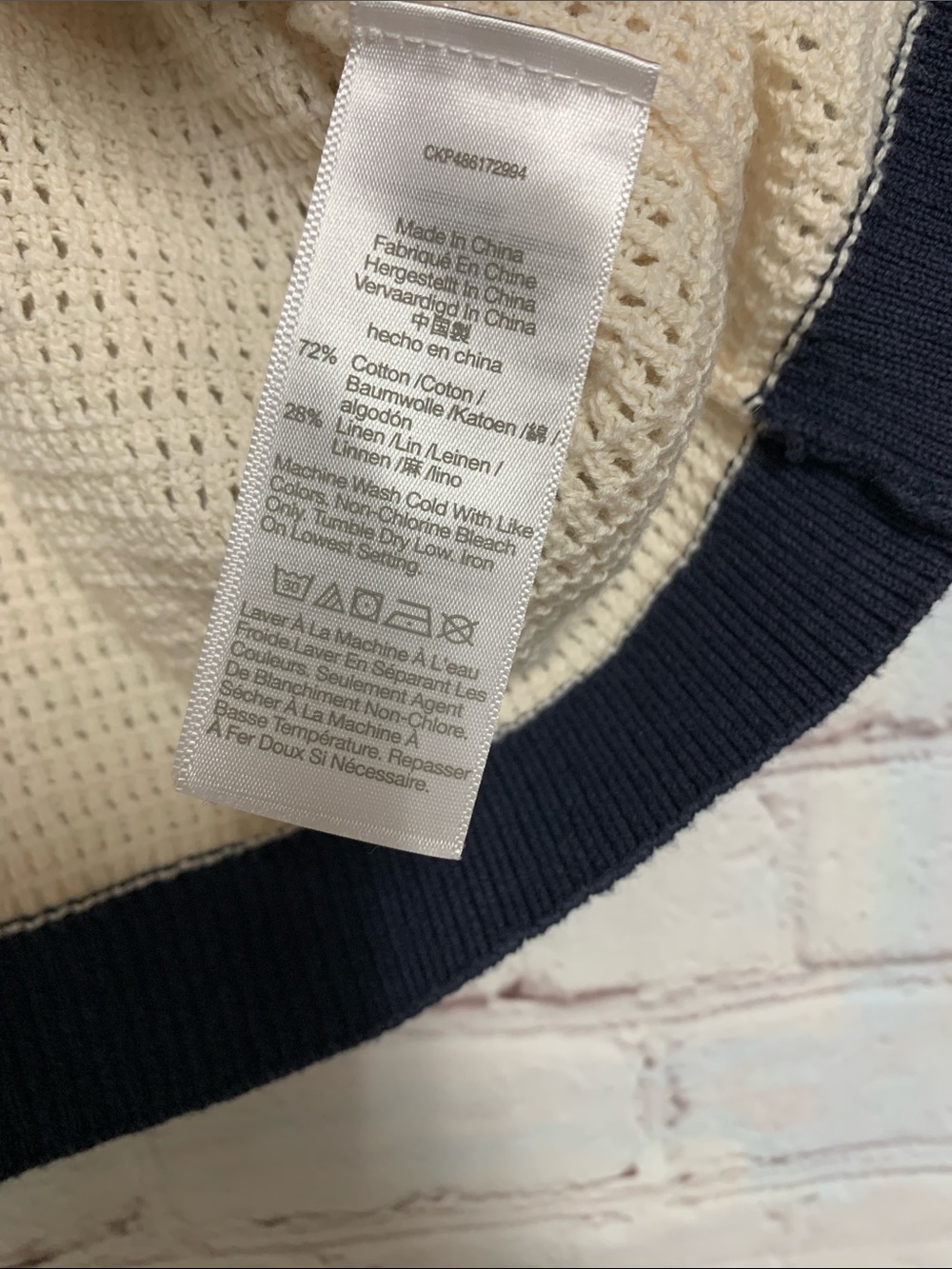 Madewell Open-Weave Retro Knit Cardigan - Cream Size S 42” - Picture 5 of 6